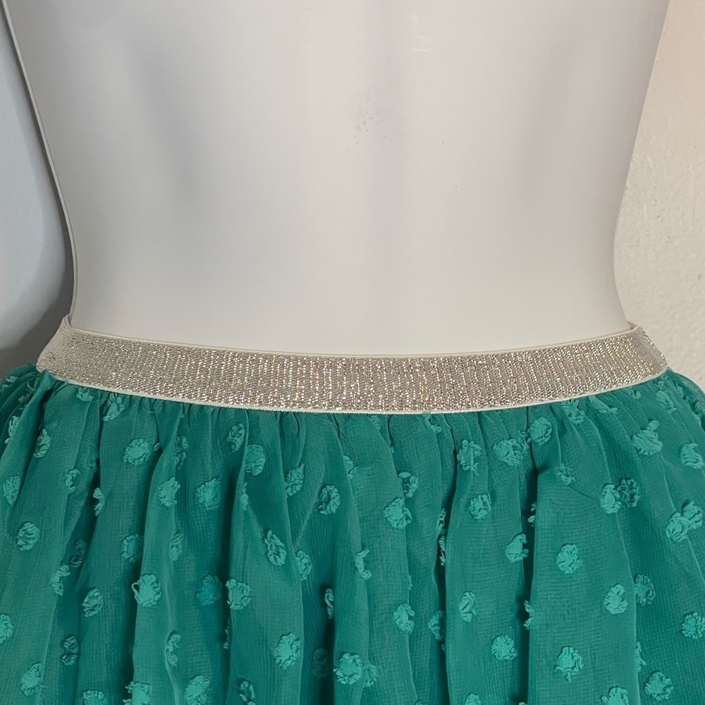 NWT- KIDPIK TEXTURED DOT CHIFFON SKIRT - Picture 4 of 8